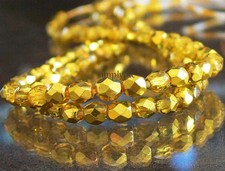Espelho de gelo citron contas de vidro polido fogo tcheco 4mm 50 peças contas redondas facetadas comprar usado  Enviando para Brazil