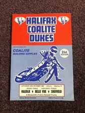 Speedway programme halifax for sale  POOLE