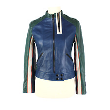 Jaqueta de couro Zadig & Voltaire rara bloco de três cores ovelha motociclista tamanho XS comprar usado  Enviando para Brazil