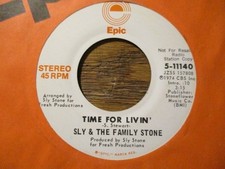 Usado, SLY & THE FAMILY STONE  *DJ COPY* "TIME FOR LIVIN'" 45 RPM comprar usado  Enviando para Brazil