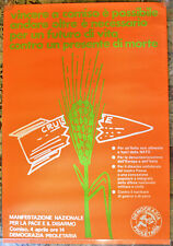 Manifesto elettorale originale usato  Castellammare del Golfo