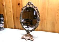 Espelho pivotante oval em suporte de metal patinado comprar usado Espelho pivotante oval em suporte de metal patinado comprar usado  Enviando para Brazil