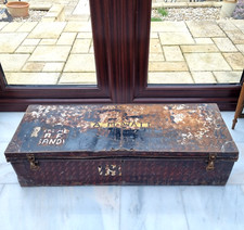 Vintage metal trunk for sale  LEOMINSTER