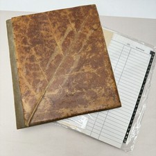Usado, Folhas de papel reciclado marrom vintage endereço/caderno forrado a veludo comprar usado  Enviando para Brazil