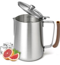 Jarra de acero inoxidable con tapa, taza medidora de metal grande de 67 oz , usado comprar usado  Enviando para Brazil