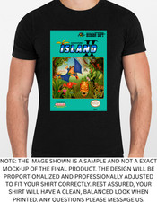 Camiseta gráfica Adventure Island 2 Nes masculina ou feminina NOVA comprar usado  Enviando para Brazil