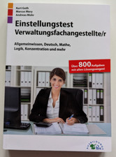 Einstellungstest verwaltungsfa gebraucht kaufen  Königslutter am Elm