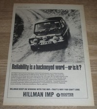 Hillman imp keep for sale  HARLOW