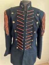 Casaco militar Double D Ranch Wear lã pele de porco franja chifre osso tamanho G jaqueta comprar usado  Enviando para Brazil
