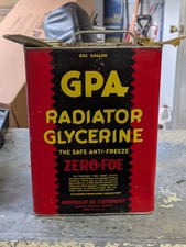 Raro líquido de arrefecimento do radiador GPA 1 galão lata excelente comprar usado Raro líquido de arrefecimento do radiador GPA 1 galão lata excelente comprar usado  Enviando para Brazil