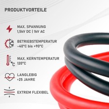 Solarkabel 6mm rot gebraucht kaufen  Garbsen