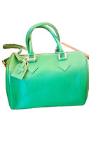 Borsa bauletto verde usato  Roma
