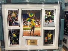 Signed usain bolt for sale  BARNET