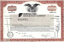 Fairfield First Bank & Trust Company, Connecticut, 1989 (26 Shares) comprar usado  Enviando para Brazil