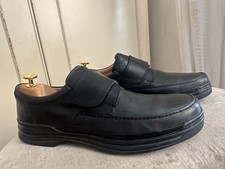 Clarks black leather for sale  HULL