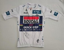 Camiseta de ciclismo Remco Evenepoel assinada 2024 Tour de France branca Quick-Step PRF comprar usado  Enviando para Brazil