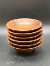 Conjunto de 6 lanches vintage redondas de madeira comprar usado  Enviando para Brazil