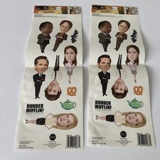 lote (2 conjuntos) decalques de parede adesivos removíveis The Office Dunder Mifflin 18x6" comprar usado  Enviando para Brazil
