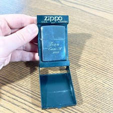 Zippo chromé personnalisé d'occasion  Saint-Genest-Malifaux