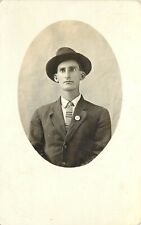 1914 RPPC Retrato Elbert Jones Homem com Estrabismo, Paoli OK Nota para Menina comprar usado  Enviando para Brazil
