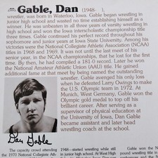 Dan gable signed for sale  Las Vegas