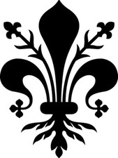Adesivi giglio fiorentina usato  Villaricca