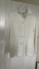Zara white coat for sale  WITNEY