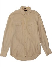 Camisa masculina slim fit pequena bege algodão AO04 TOMMY Hilfiger comprar usado  Enviando para Brazil