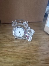 Swarovski teddy clock for sale  LONDON