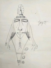 Desenho raro de caneta e tinta em papel por artista proeminente F N souza  comprar usado  Enviando para Brazil