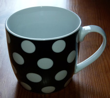 Black mug white for sale  MARKET RASEN