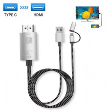 USB-C Type C Micro to HDMI USB A HD TV Cable Adapter For Android Phones Tablet na sprzedaż  Wysyłka do Poland