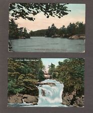 Canadá 1910 2 PC's Devil's Elbow, Rideau River & Jones Falls, Rideau Lakes, ON comprar usado  Enviando para Brazil