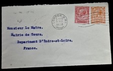 Letter with perforated d'occasion  Expédié en Belgium