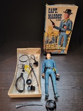 Capt Maddox 12" Escala Fort Apache Fighters JOHNNY WEST Marx Anos 70 Vintage com Caixa comprar usado  Enviando para Brazil