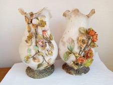 Pair victorian flower for sale  RUGBY