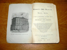 Antique 1901 merck for sale  Edwardsburg