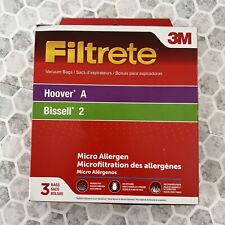 Bolsas de vacío de microalérgenos Filtrete 3M, paquete de 3, Hoover A, Bissell 2, FS segunda mano  Embacar hacia Mexico