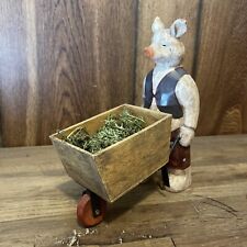 Vintage wooden pig for sale  Checotah