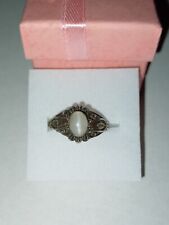 Mondstein ring silber gebraucht kaufen  Bergisch Gladbach