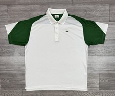 Usado, Camisa polo/golfe masculina branca esportiva Lacoste tamanho 6 verde manga curta comprar usado  Enviando para Brazil