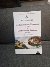 Constitutions anderson maçonn d'occasion  Conches-en-Ouche
