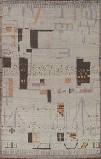Tapis abstrait marocain d'occasion  Expédié en France