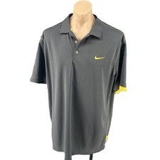Camiseta polo masculina Nike Golf Dri Fit Live Strong poliéster cinza manga curta XXL, usado comprar usado  Enviando para Brazil