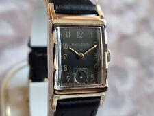 Bulova 1947 SUA EXCELÊNCIA vintage relógio de vento manual mostrador carvão 7AK especial comprar usado  Enviando para Brazil