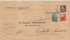 Roatto 29.10.1947. tricolore usato  Crespellano