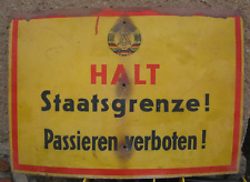 Schild ddr grenze gebraucht kaufen  Döbeln