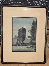 Stampa xilografia giapponese usato  Spedire a Italy