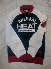 Jaqueta de aquecimento NBA Miami Heat New Era tamanho pequeno com zíper vestuário de basquete comprar usado  Enviando para Brazil