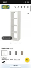 Kallax shelving unit for sale  ISLEWORTH